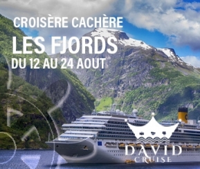 Voyages Cacher 12 Aout. Fjords de Norvège. David Cruise - logo