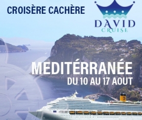 Voyages Cacher 10 août. Méditerranée. David Cruise - logo