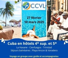 Voyages Cacher CCVL- CUBA, la Perle des Caraïbes, hôtels 4* sup et 5* - logo