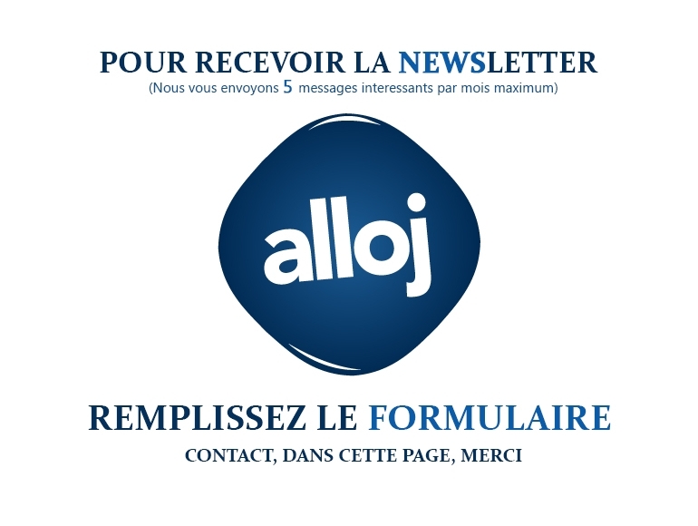 cover Recevoir la newsletter Alloj