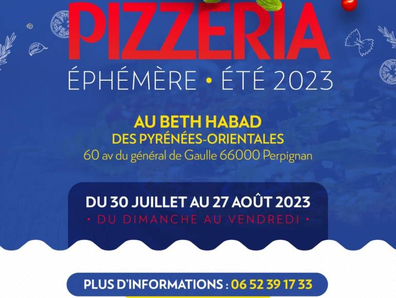 cover Pizzeria Éphémère Beth Habad Perpignan