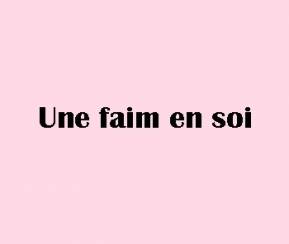 cover Une Faim en Soi traiteur